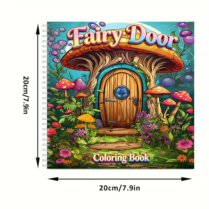 Coloring Book Fairy Door for A - đánh giá và giá Adult Coloring Book Stress Relief