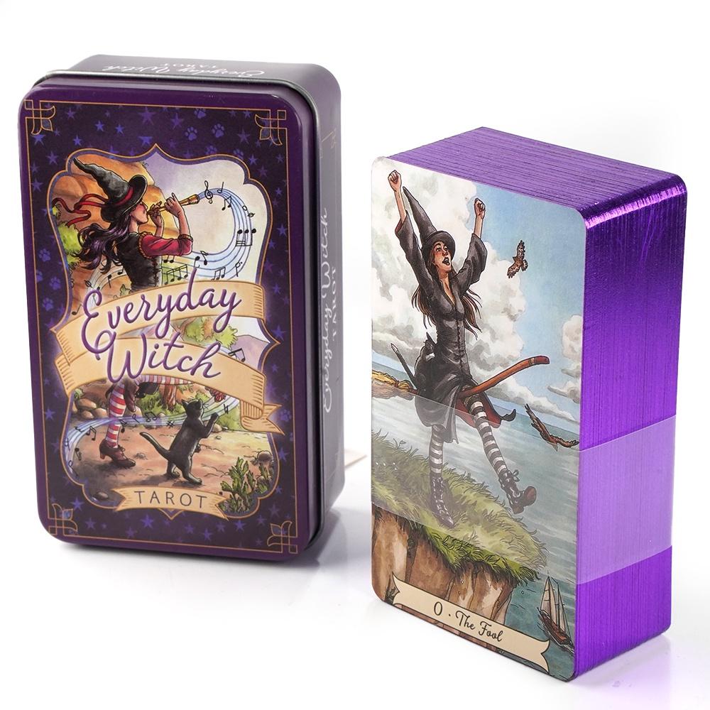 10.3*6cm Everyday Witch Tarot  - đánh giá và giá Tarot Deck With Guidebook