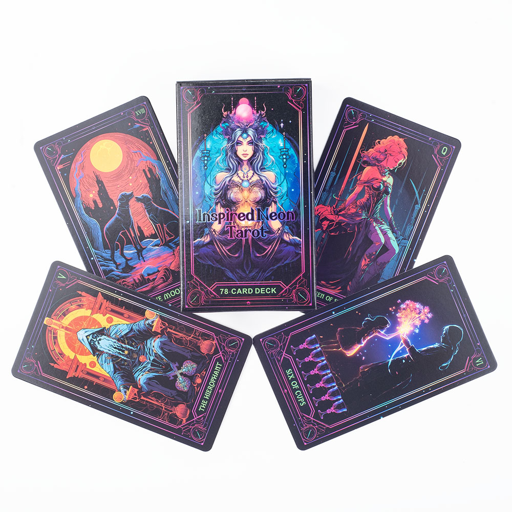 Inspired Neon Tarot Deck 78 Ca - đánh giá và giá Tarot Deck With Guidebook