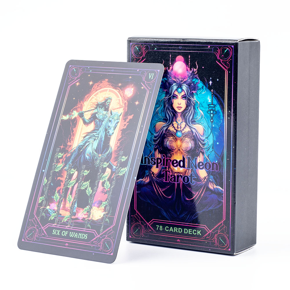 Inspired Neon Tarot Deck 78 Ca - đánh giá và giá Tarot Deck With Guidebook