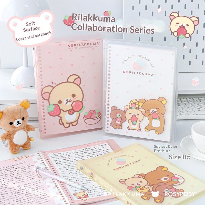 Rosyposy Korilakkuma Strawberr - đánh giá và giá Blank Sheet Music Notebook