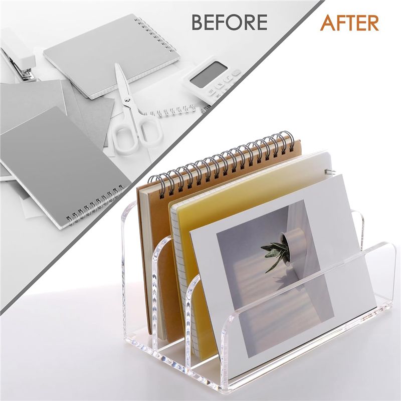 Voltvibe-3 Sections Clear Acry - đánh giá và giá Clear Acrylic Book Stand Holder